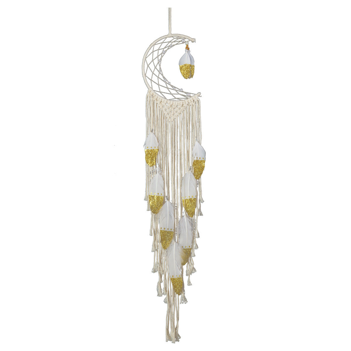 Gold Crescent Dream Catcher