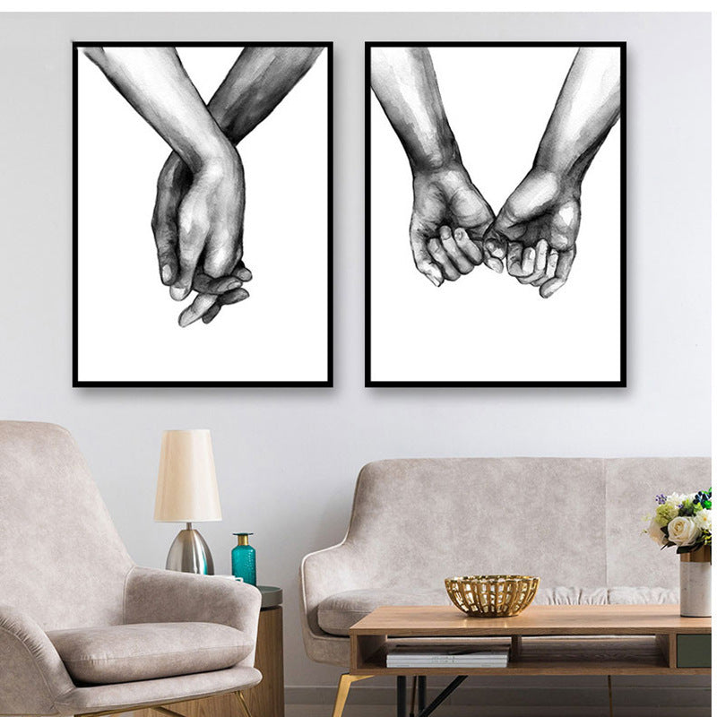 holding hands wall art