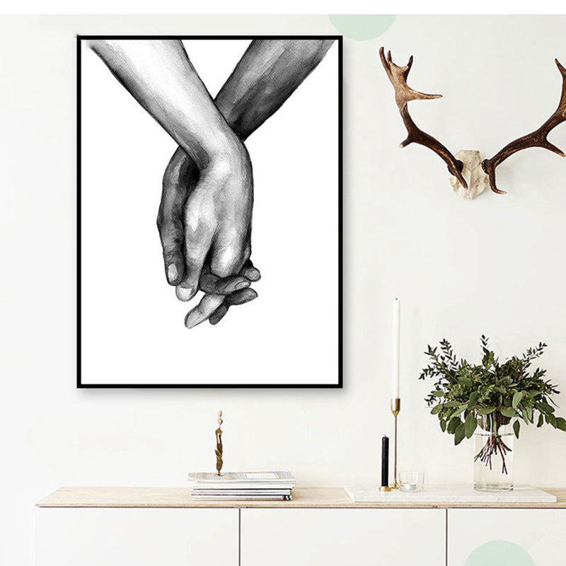 holding hands wall art