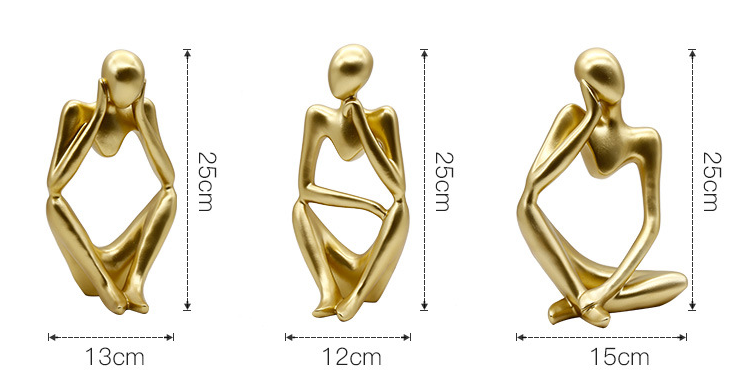 Nordic abstract thinker statue