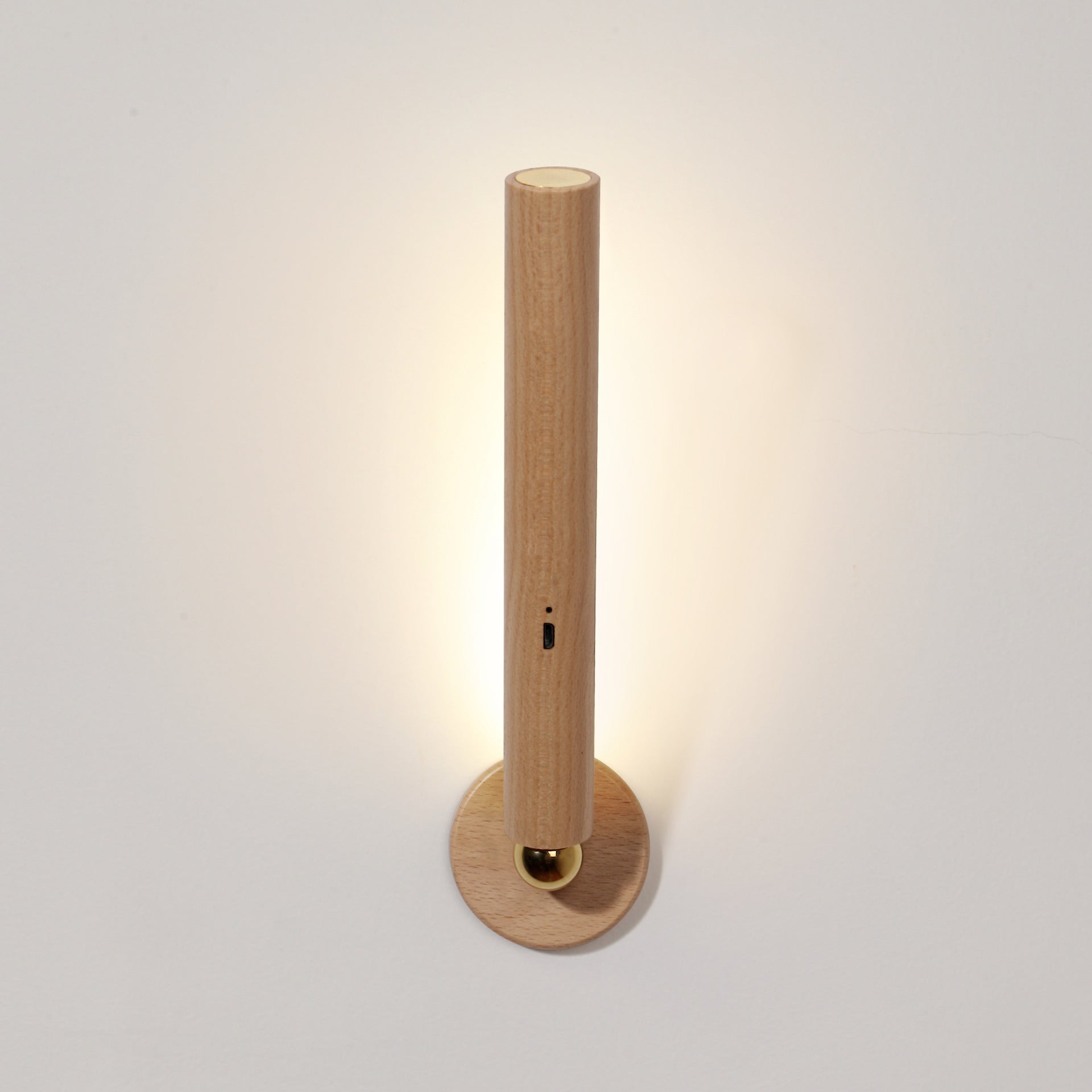 Rotatable Wood Indoor Wall Light 