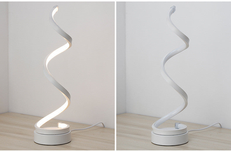 modern spiral table lamp