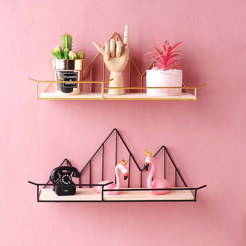 Nordic Storage Rack With Fence Storage Wall Decoration