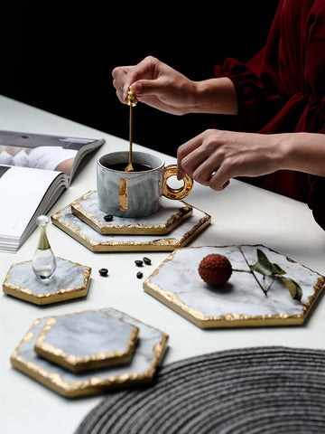 Natural Marble Tray Coaster Natural Marble Tray Coaster