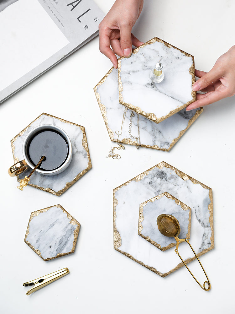 Natural Marble Tray Coaster