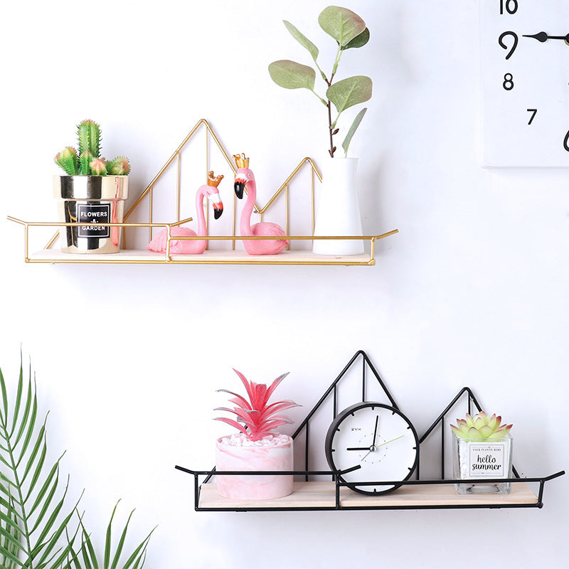 Nordic Storage Rack With Fence Storage Wall Decoration