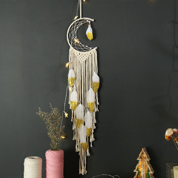 Gold Crescent Dream Catcher Gold Crescent Dream Catcher