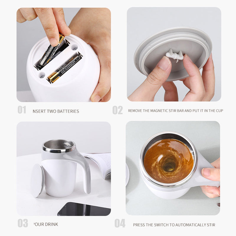 Self Stirring Mug - High-Quality Stainless Steel Design