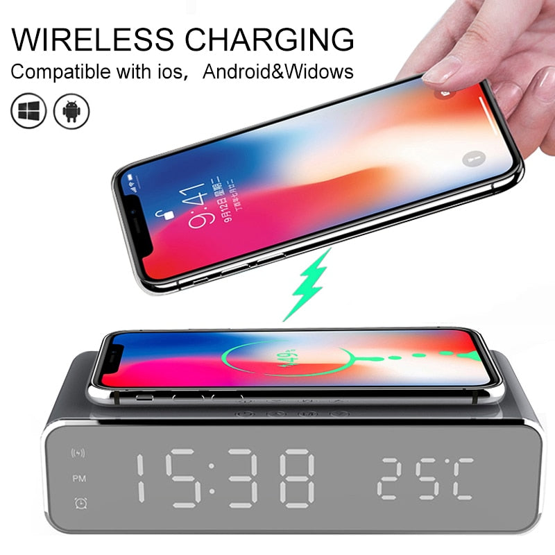 2-in-1 Wireless Charger Clock