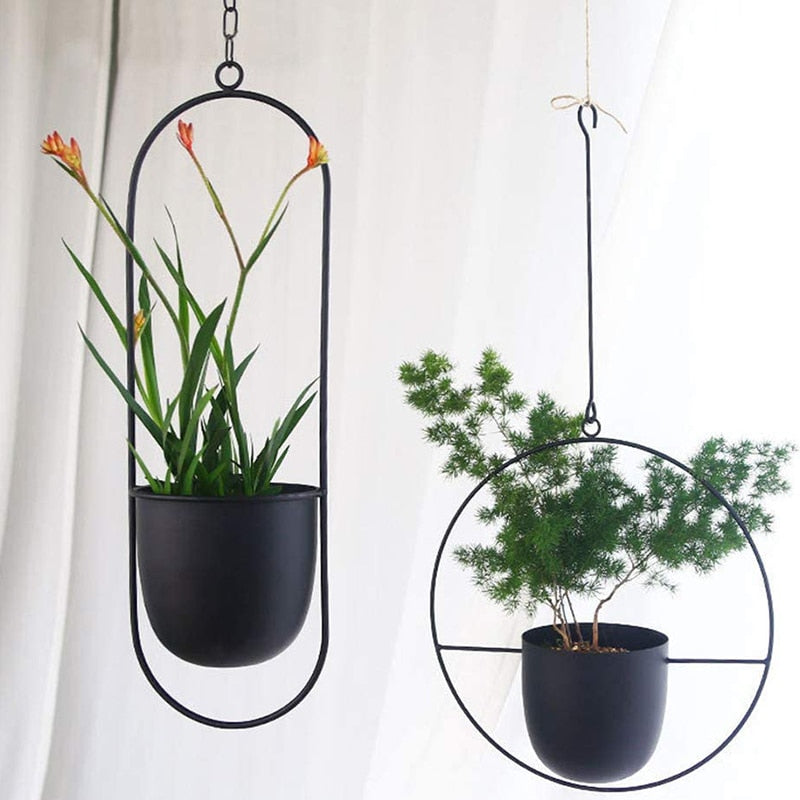 Nordic Metal Hanging Flower Pot