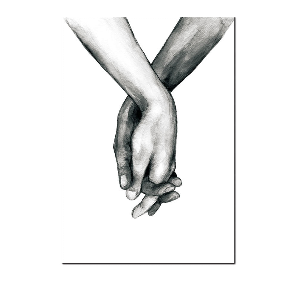 holding hands wall art