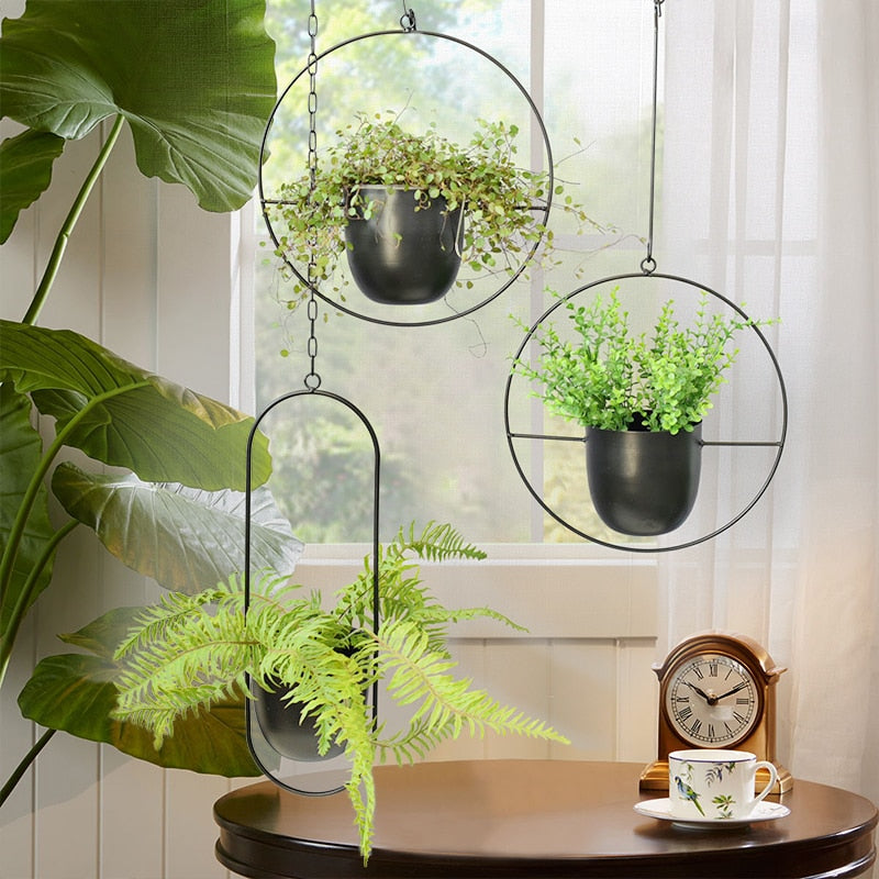 Nordic Metal Hanging Flower Pot