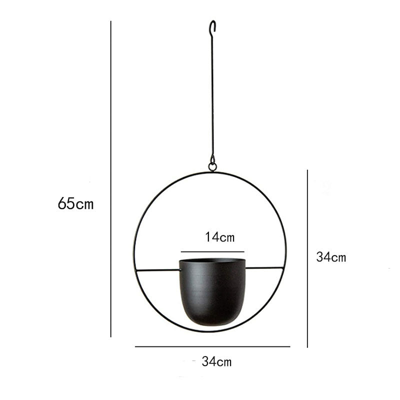 Nordic Metal Hanging Flower Pot