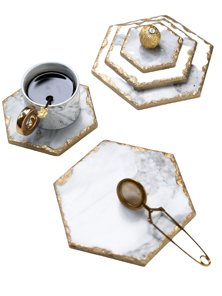 Natural Marble Tray Coaster