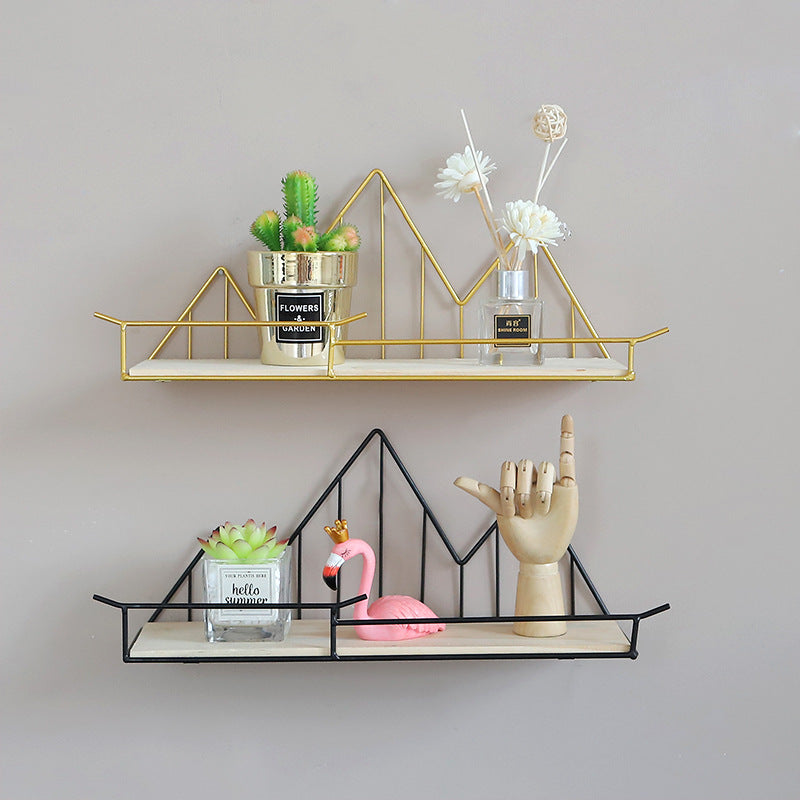 Nordic Storage Rack With Fence Storage Wall Decoration